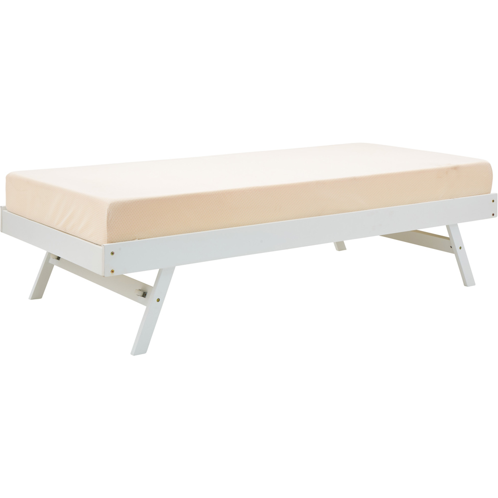 GFW Madrid White Wooden Trundle Day Bed Image 3