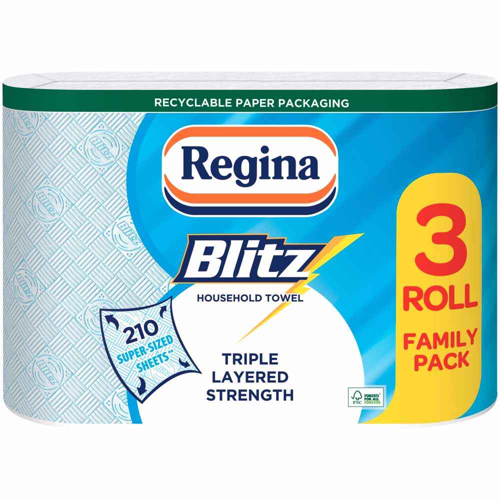 Regina Blitz Household Kitchen Towel 3 Roll Image 2