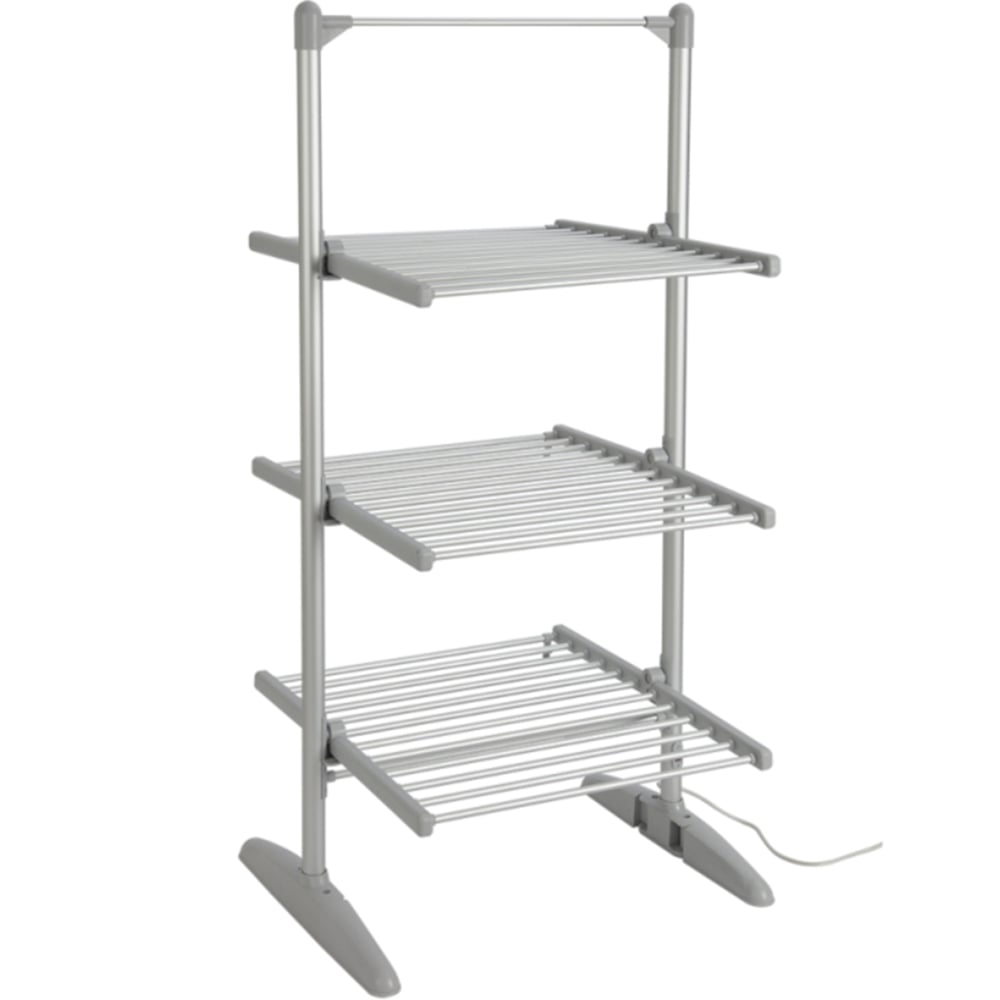 Groundlevel 3 Tier Heated Clothes Airer with Cover Image 1