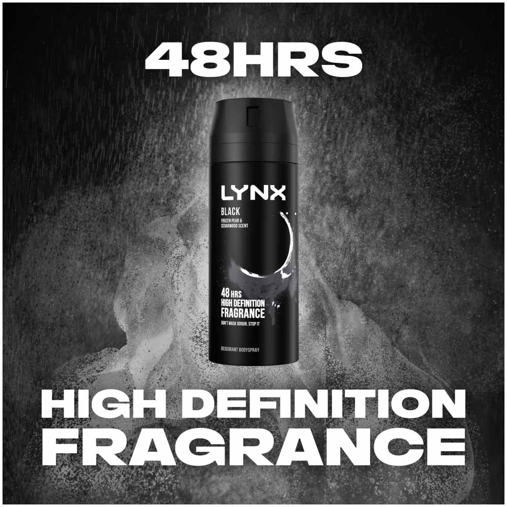 Lynx Black Body Spray Case of 6 x 150ml Image 7
