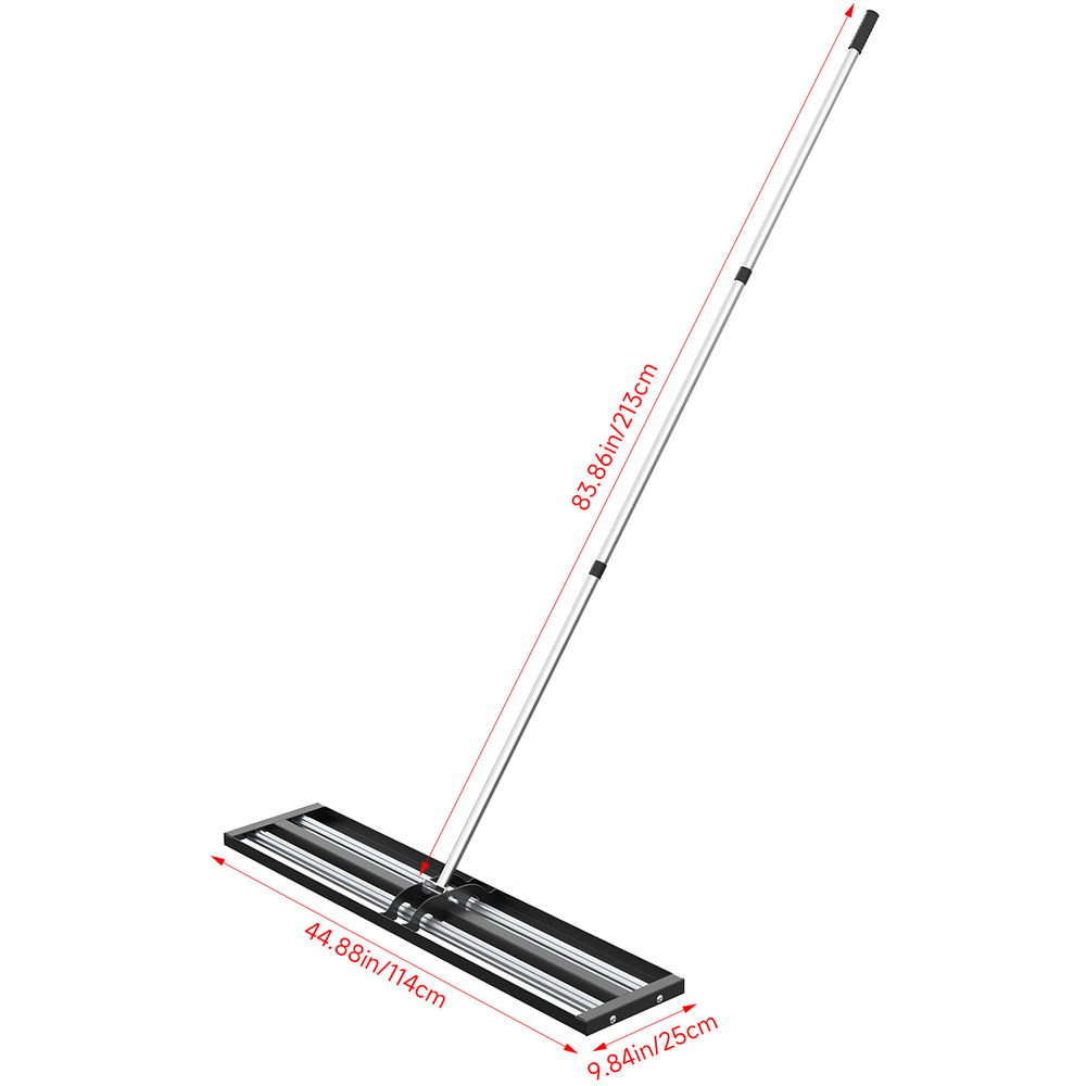Living and Home Aluminium Alloy Roller Lawn Levelling Rake 114 x 25cm Image 6