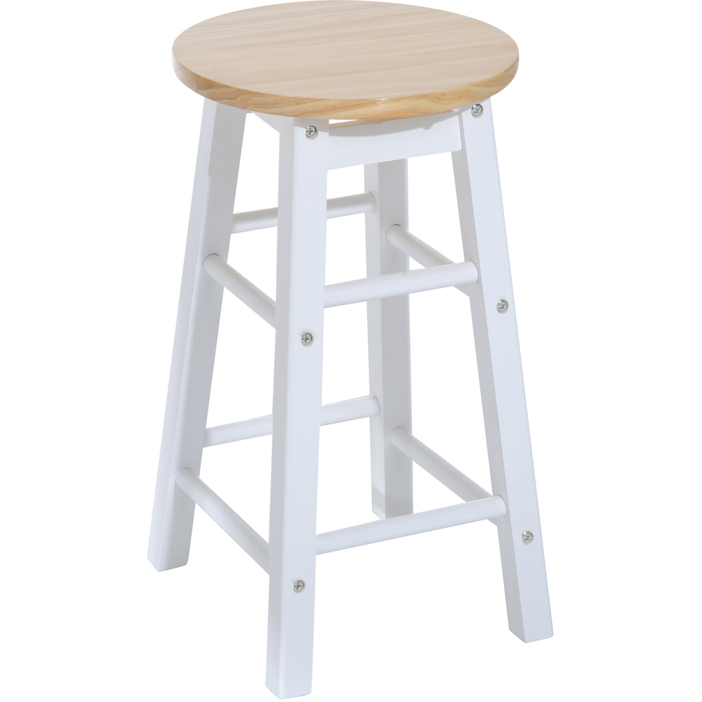 Portland 2 Seater Wooden Folding Bar Table with Stools Image 3