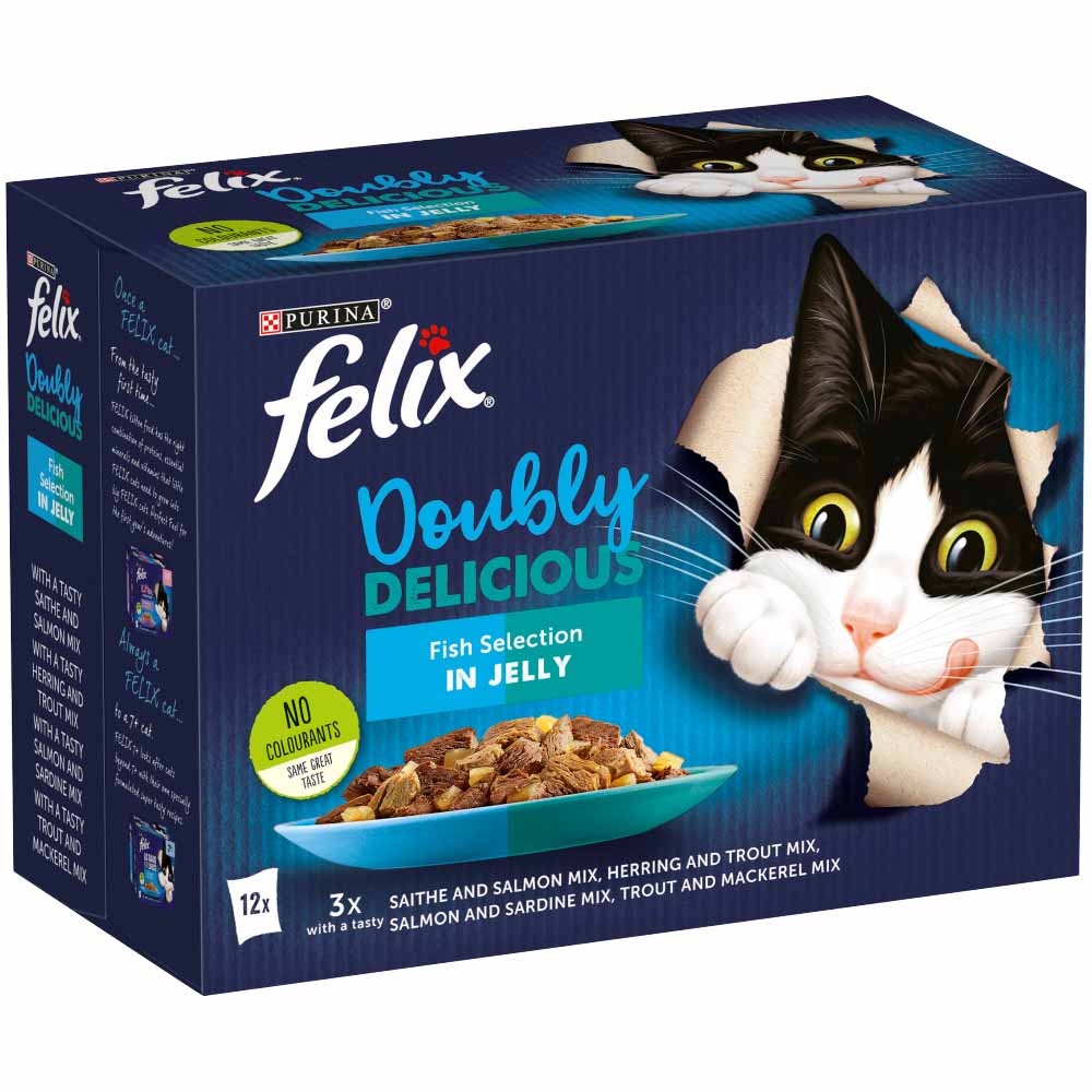 Felix Doubly Delicious Fish Cat Food 12 x 100g   Image 2