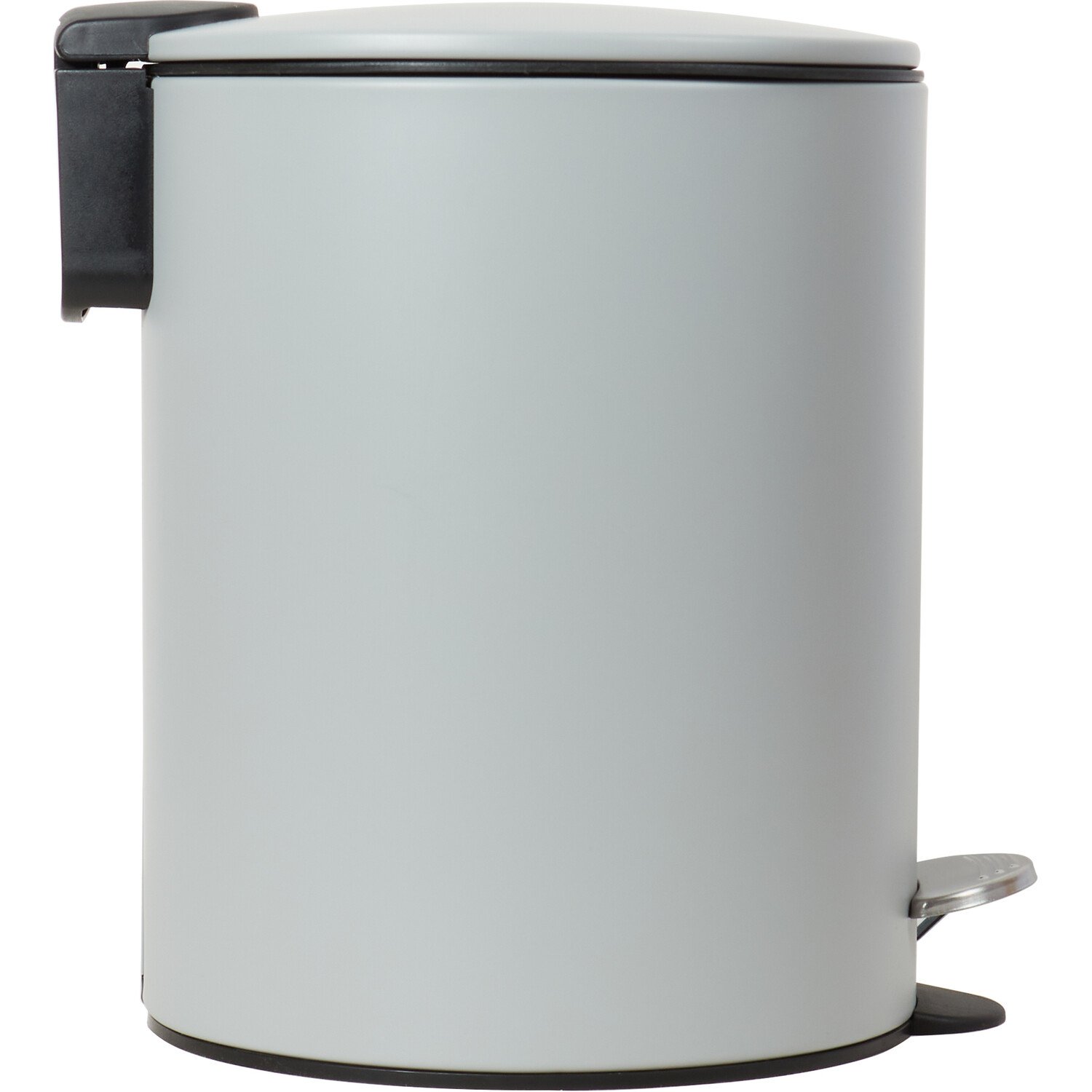 Round Pedal Bin 5L - Grey Image 2