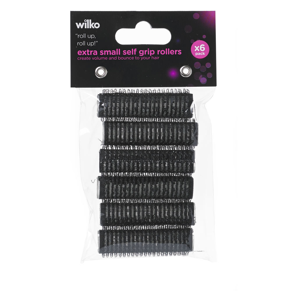 Wilko Extra Small Self Grip Rollers 6 pack Image
