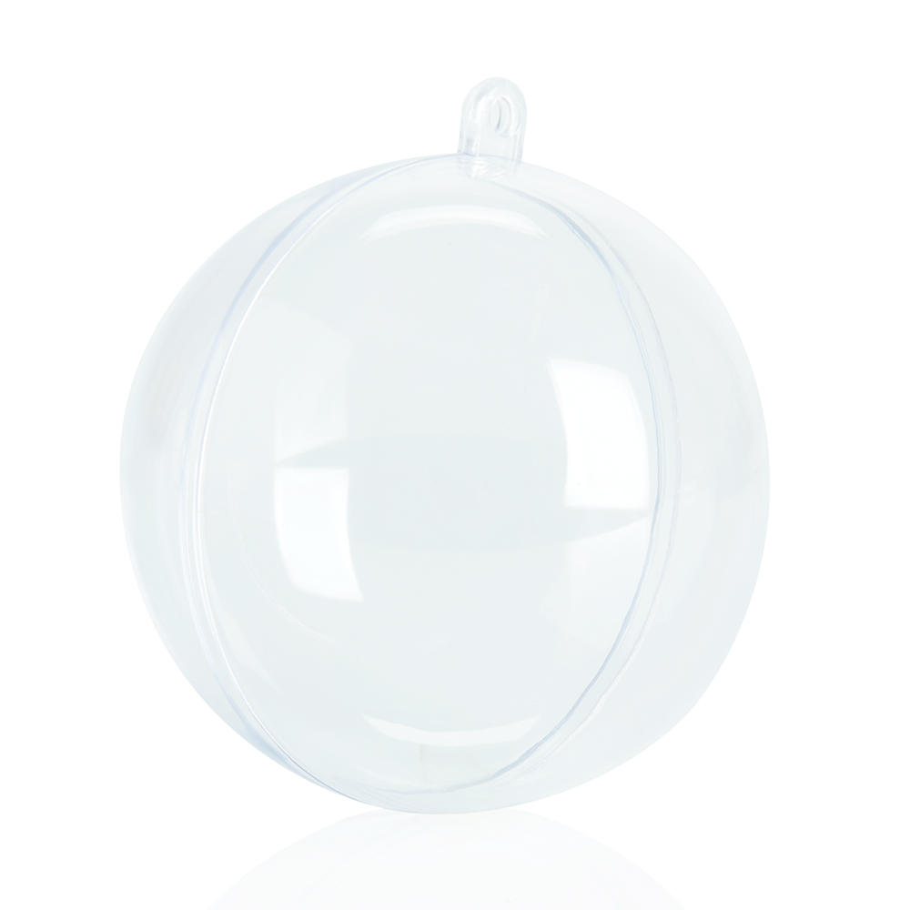 Wilko Large Plastic Fillable Baubles 2 Pack Image 2