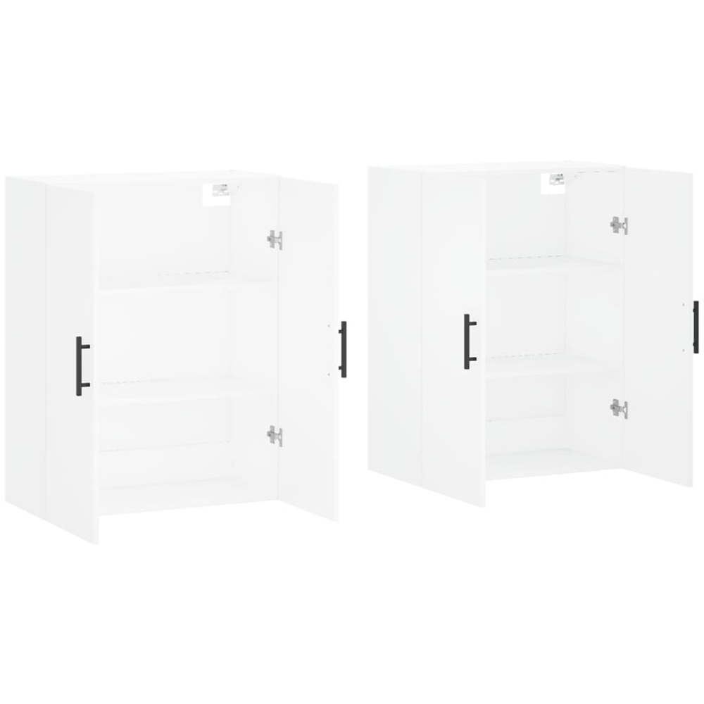vidaXL 2 Door White Wall Mounted Cabinet 2 Pack Image 4