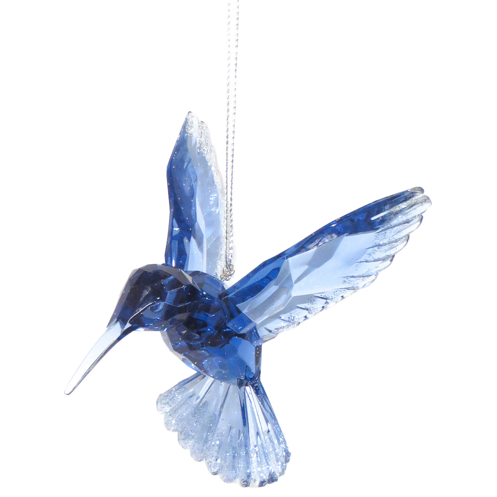 Midnight Fantasy Ombre Blue Hummingbird Decoration Image