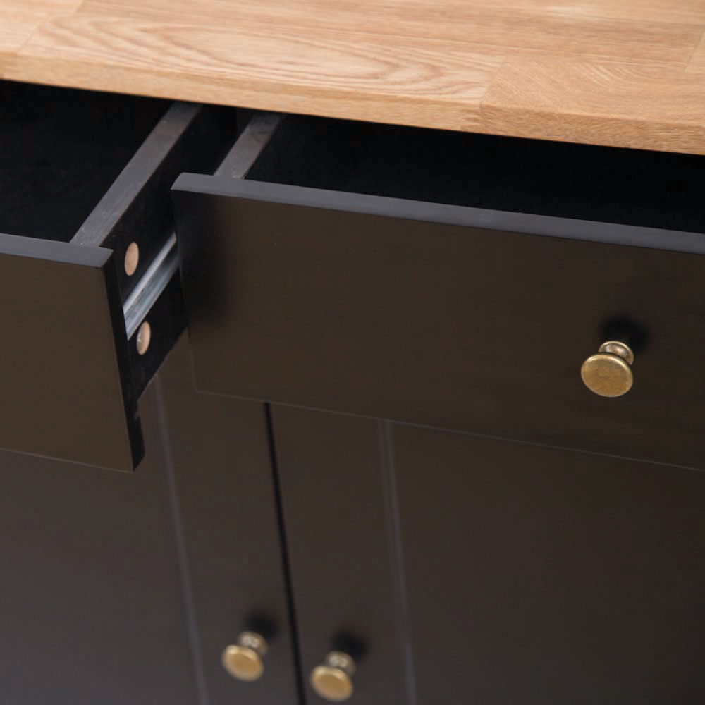 Copenhagen 2 Door 2 Drawer Solid Oak Sideboard Image 4