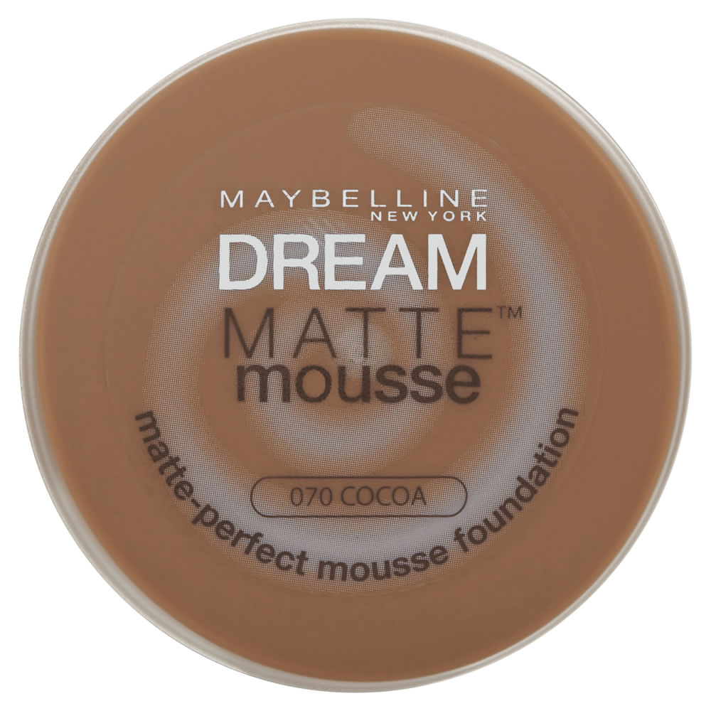 Maybelline Dream Matte Mousse Foundation Colour Chart