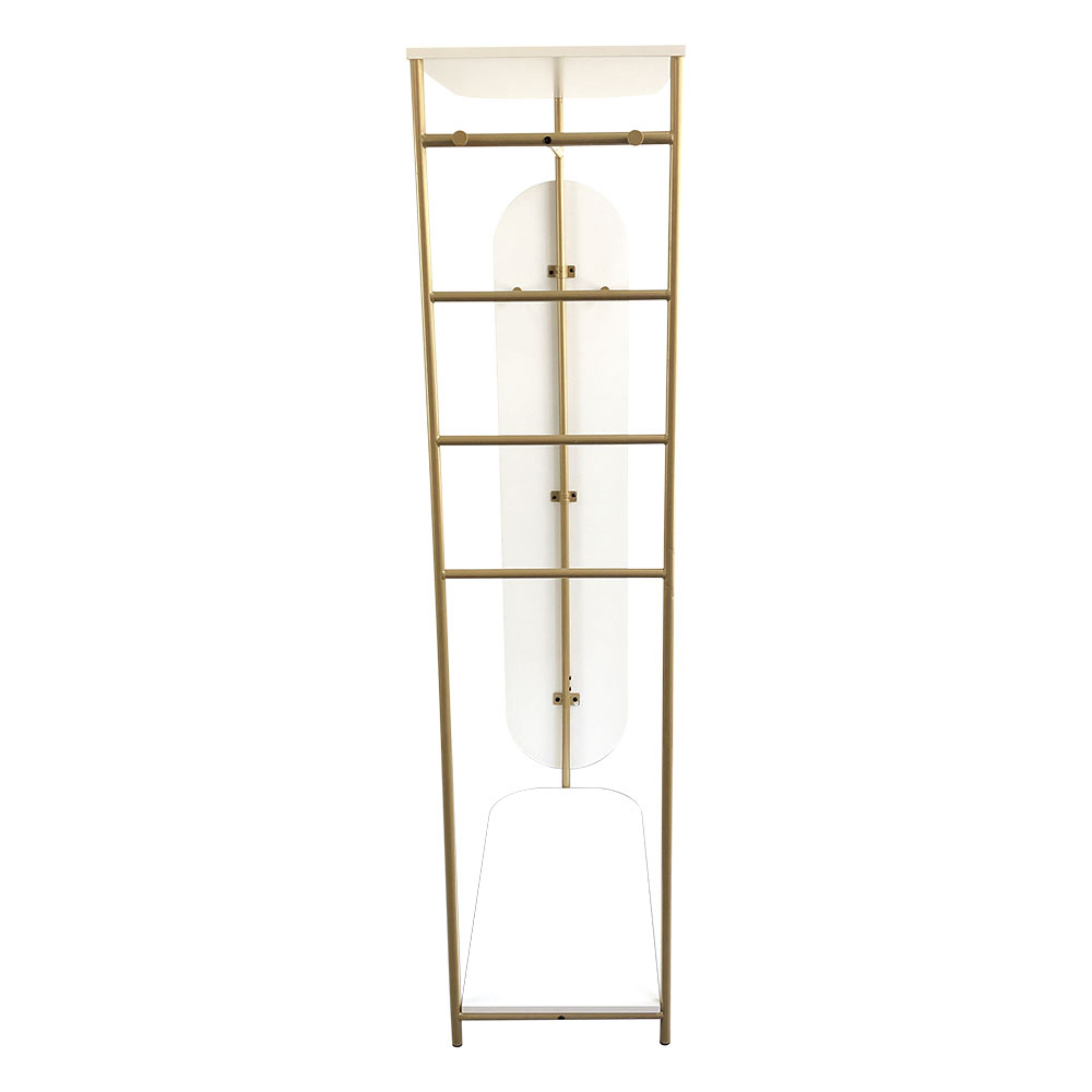Living and Home Modern Metal Clothes Rail with Mirror Image 4