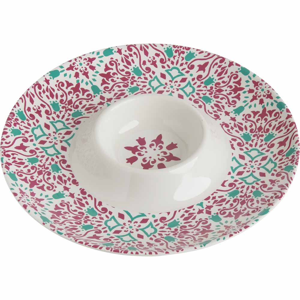Wilko Eastern Delight Melamine Chip and Dip Tray Image 2