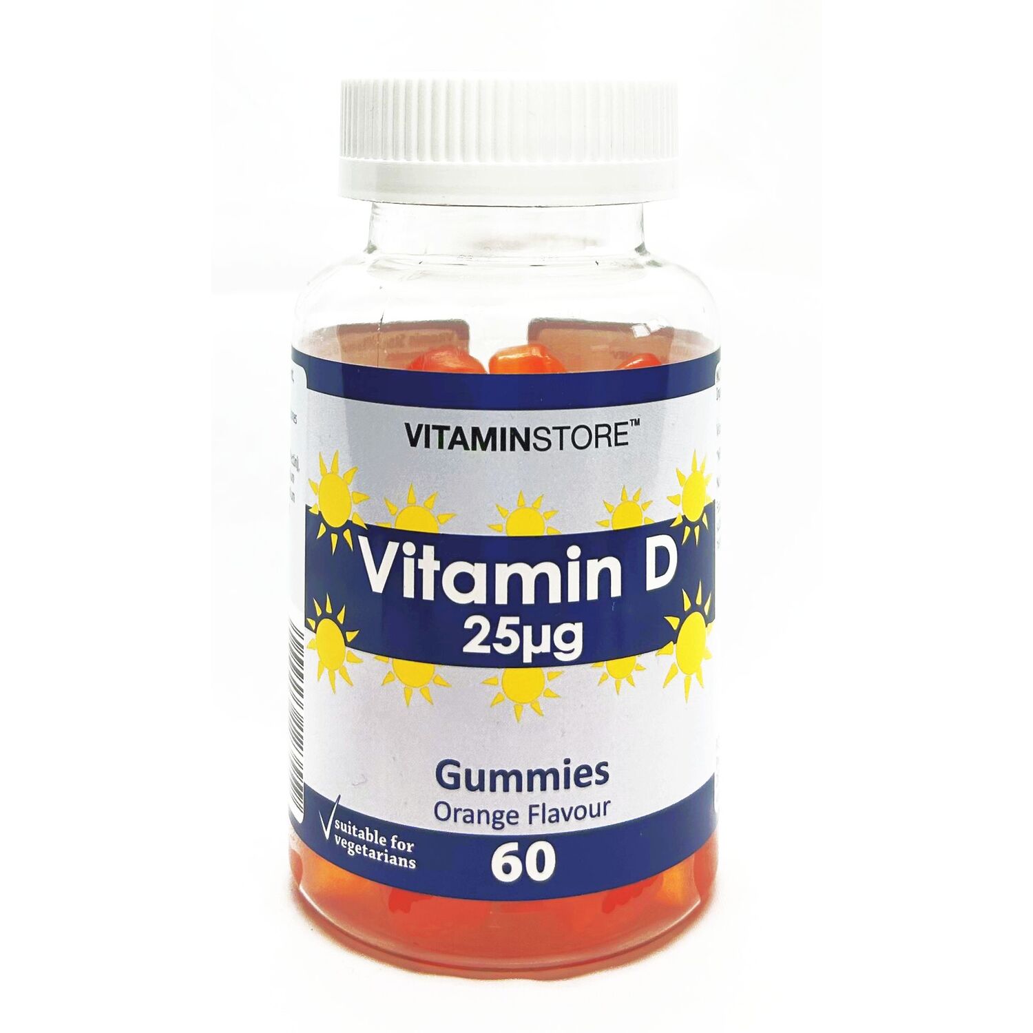 Pack of 60 Orange Flavour Vitamin D 25µg Gummies Image