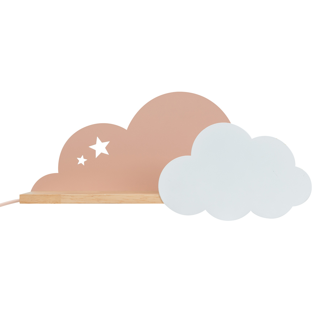 ValueLights Cloud Children's LED Shelf Lamp Image 1