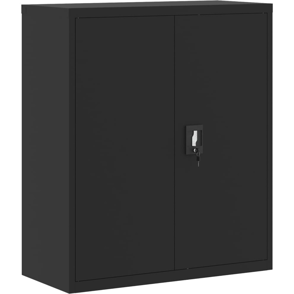 vidaXL 2 Door Black Steel Filing Cabinet Set of 2 Image 6