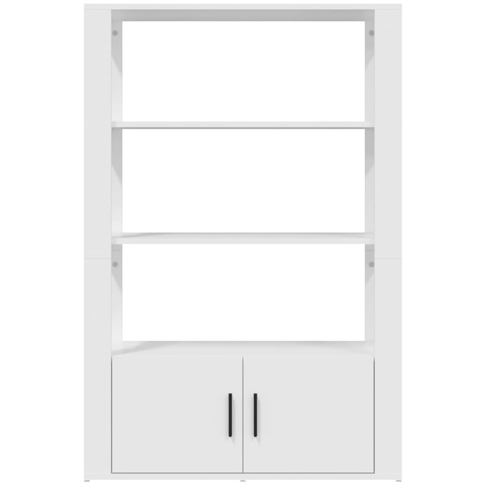 vidaXL 2 Door 3 Shelf White Sideboard Image 4