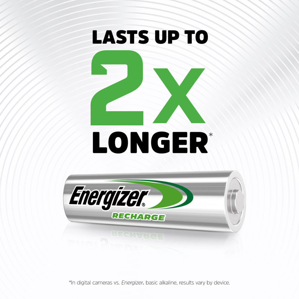 Energizer Universal AA 4 Pack 1300mAh Rechargeable Batteries Image 3