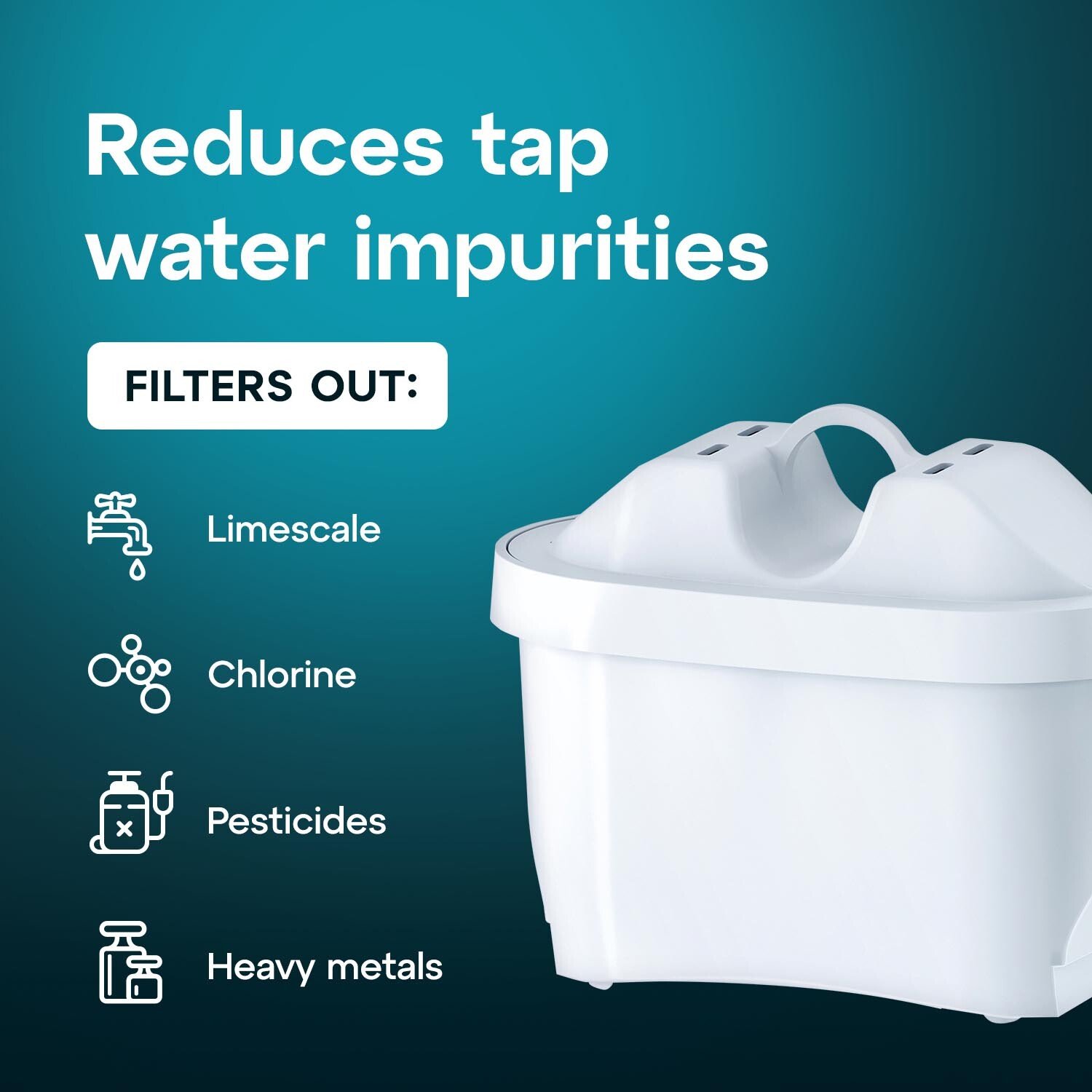 Pack of 6 Brita Aquaeffect Water Filter - White Image 7