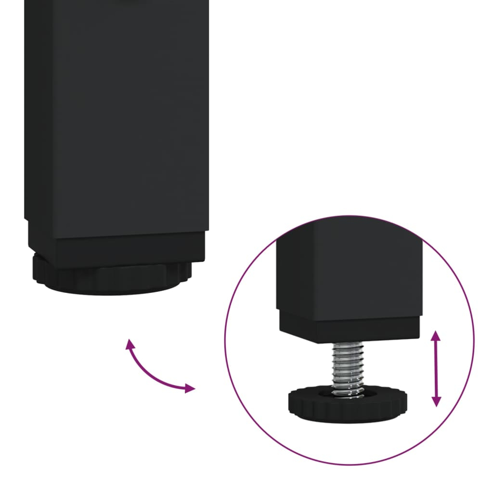 vidaXL 5 Shelf Grey Sonoma TV Cabinet Image 8