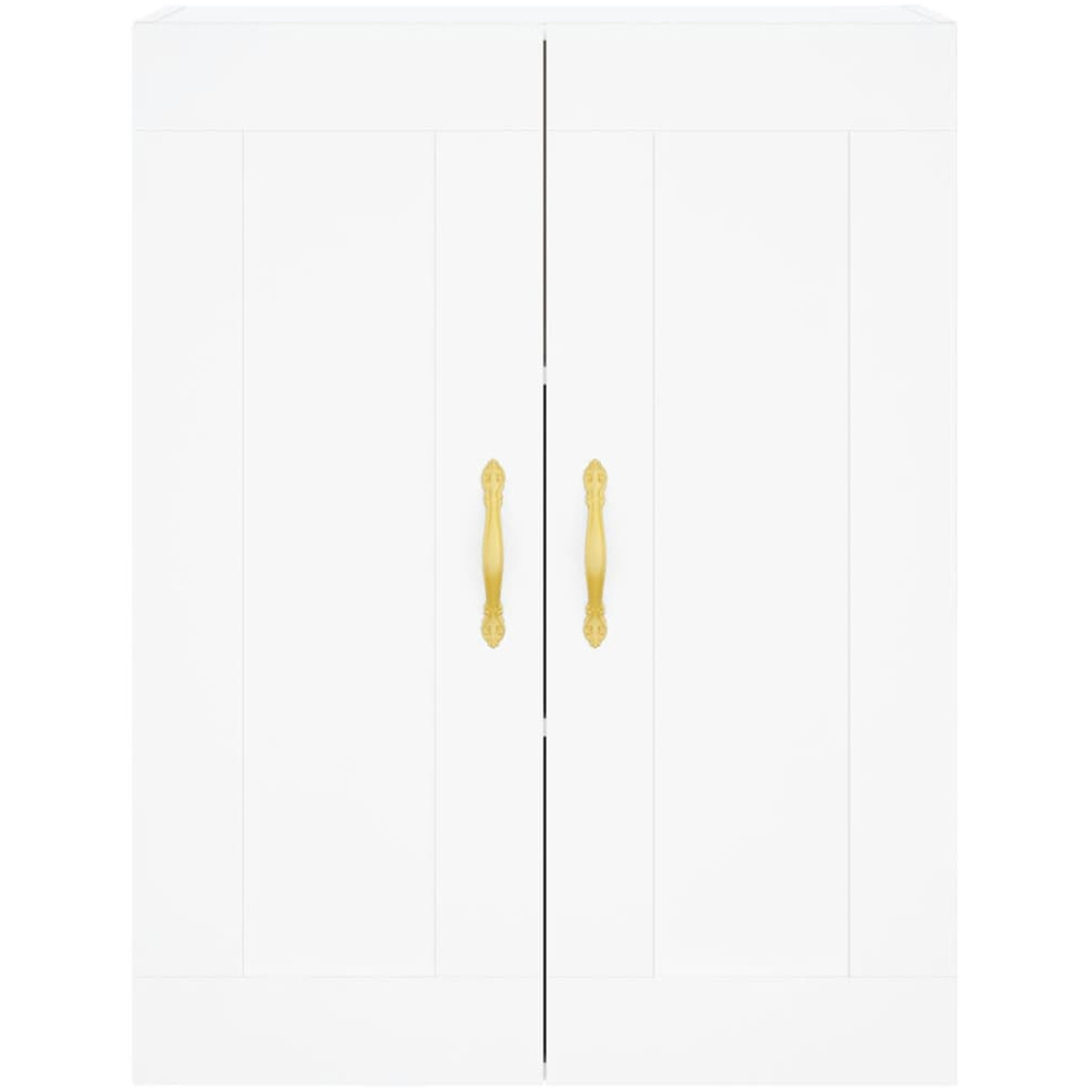 vidaXL 3 Door 3 Drawer White Highboard with Gold Handle Image 6