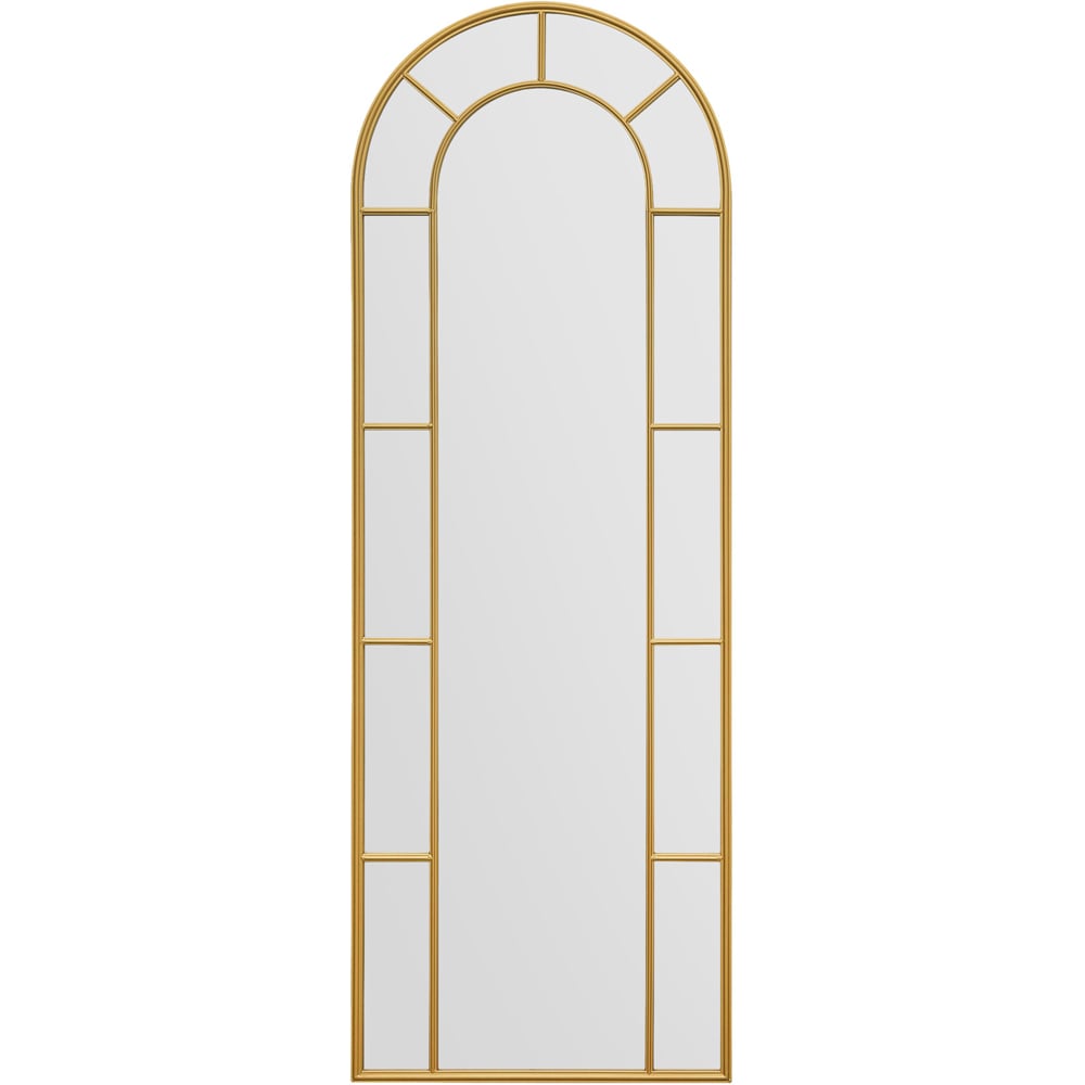 MirrorOutlet The Arcus Gold Framed Arched Leaner Garden Wall Mirror 170 x 60cm Image 1