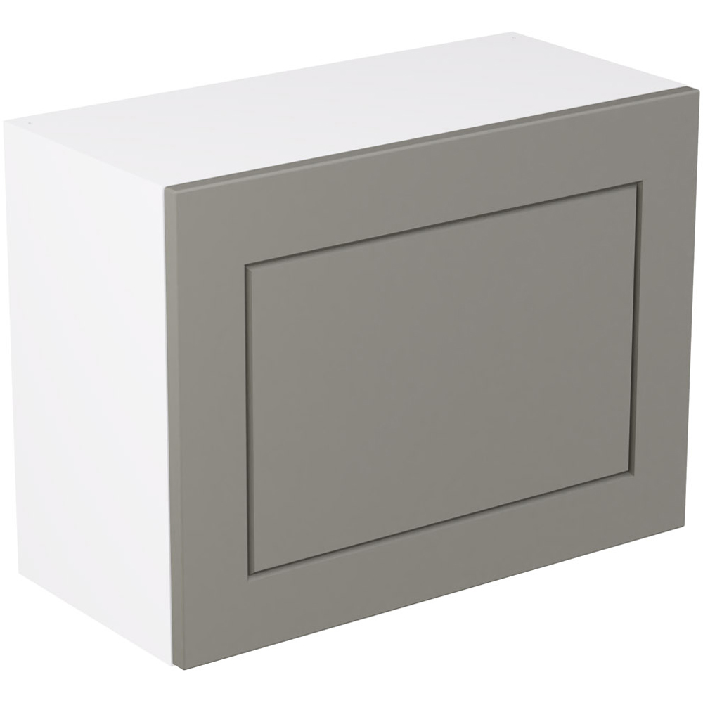 Kitchen Kit Shaker Matt Dust Grey Single Extractor Wall Kitchen Cabinet Flatpack 600mm Image 1