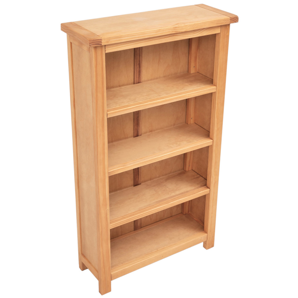 Lugo 4 Shelf Waxed Bookcase Image 4