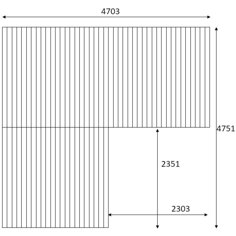 Swift Foundations Swift Deck Corner Shaped Complete Garden Decking Kit 4.75 x 4.7m Image 4