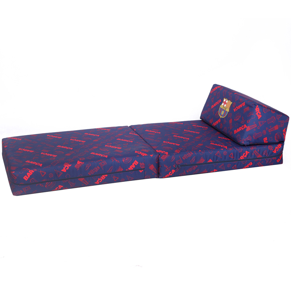 Kaikoo Barcelona Blue and Red Print Chair Bed Image 7