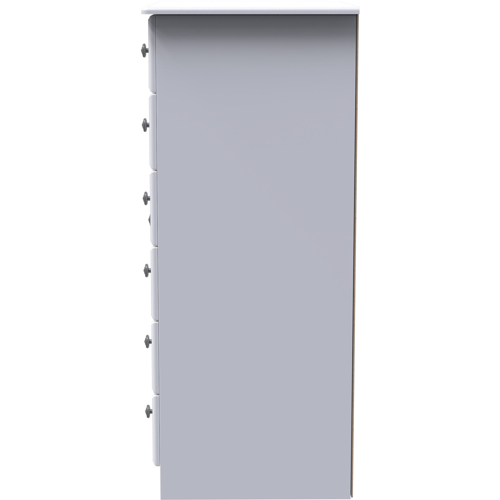 Crowndale Pembroke Single Door 6 Drawer Matt White Kids Wardrobe Ready Assembled Image 5