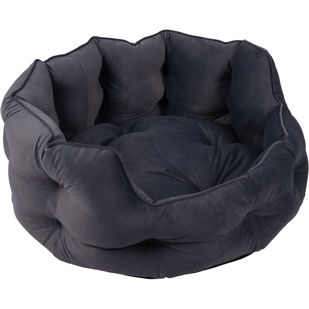 Bunty Monarch Medium Dark Grey Dog Bed Image 6