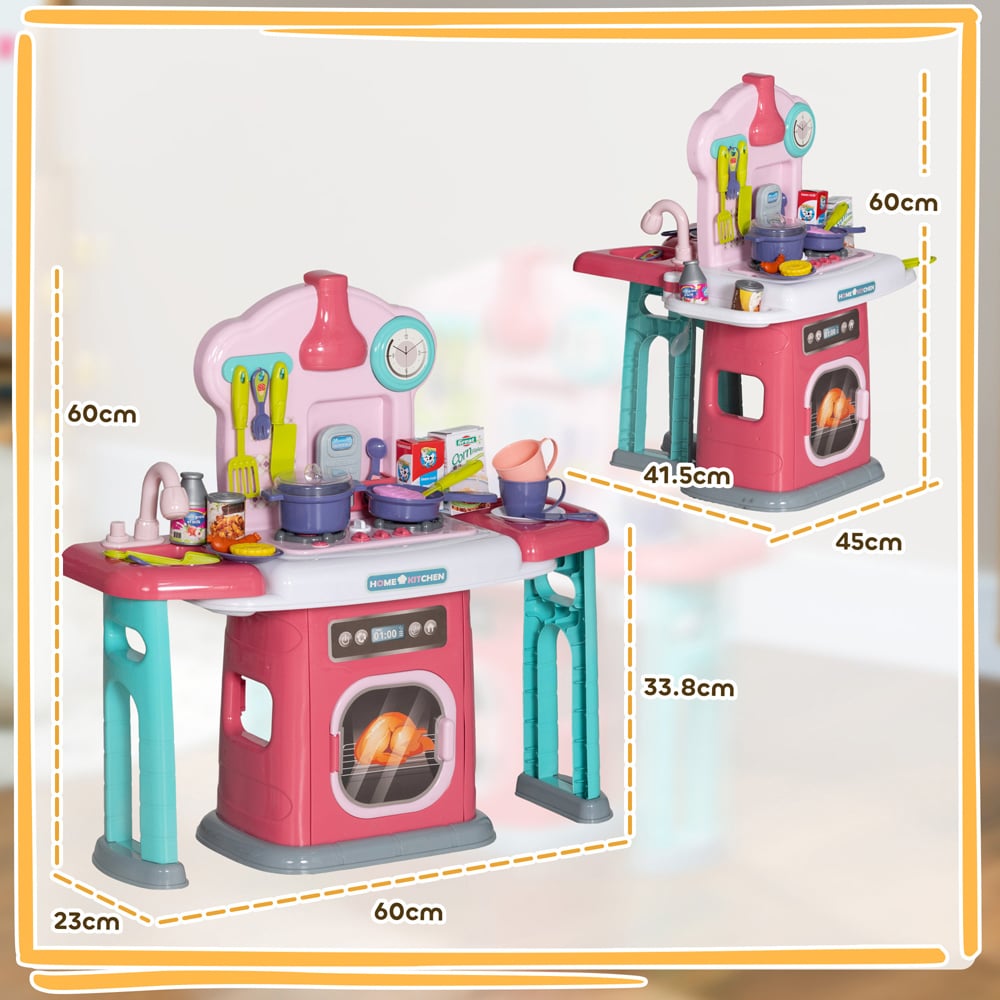 Tommy Toys Kids Electric Kitchen with Rotating Tables 45 Pieces Image 8