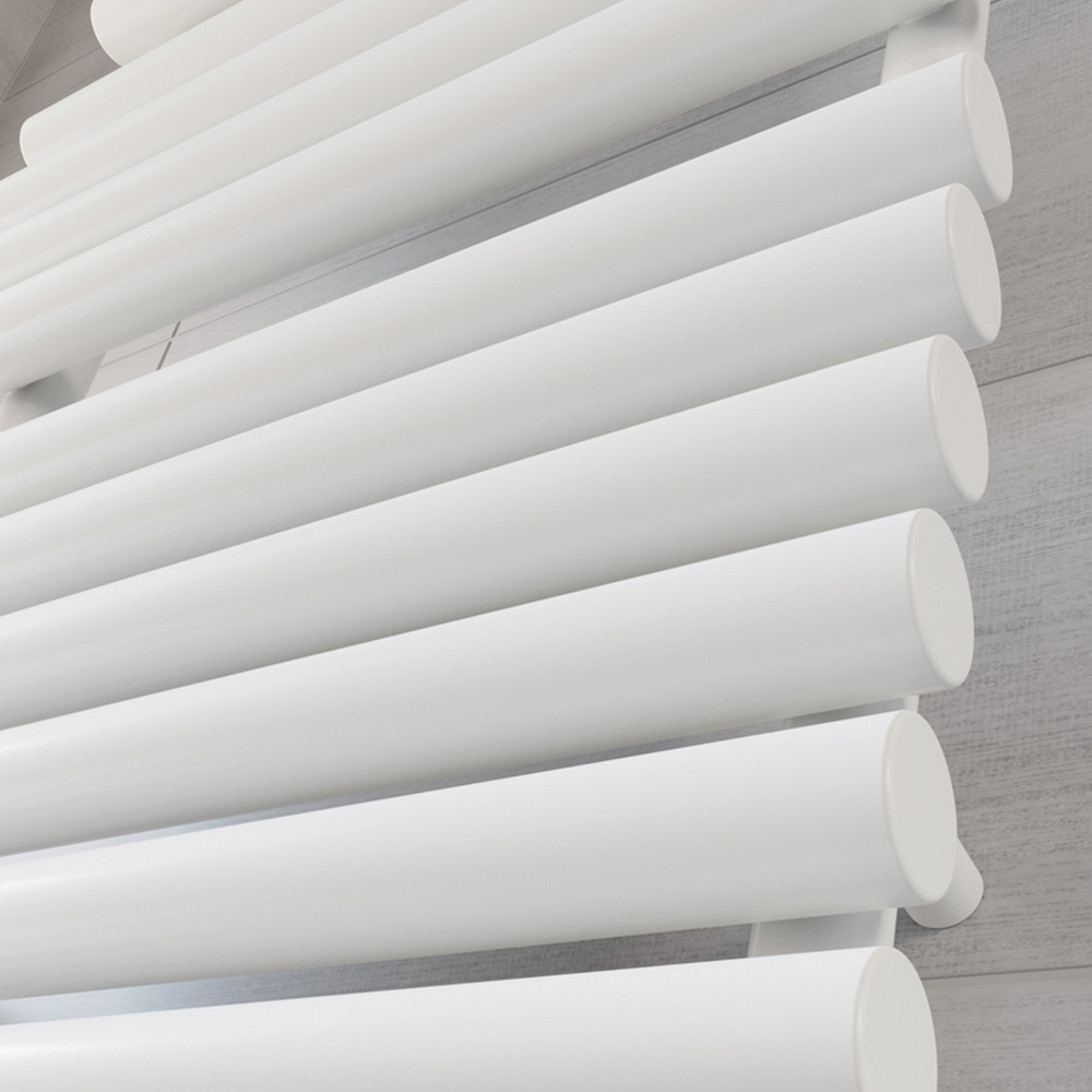 Terma Rolo Towel White Electric Towel Rail with VEO Element Controller 1360 x 520mm Image 5