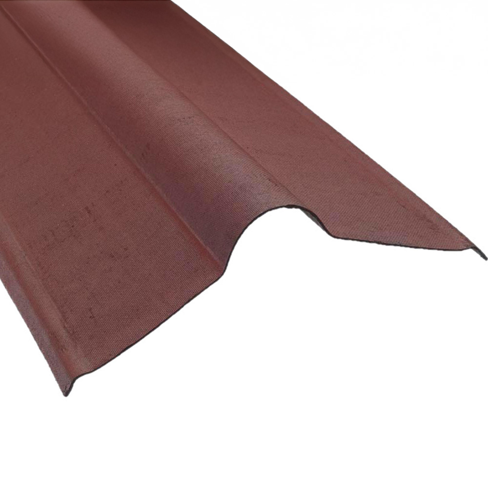 Coroline Red Bitumen Sheet Ridge 1000 x 1000mm Image 1