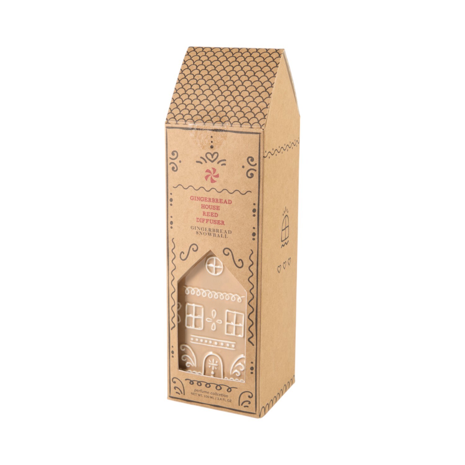 Gingerbread House Reed Diffuser Brown Image 2