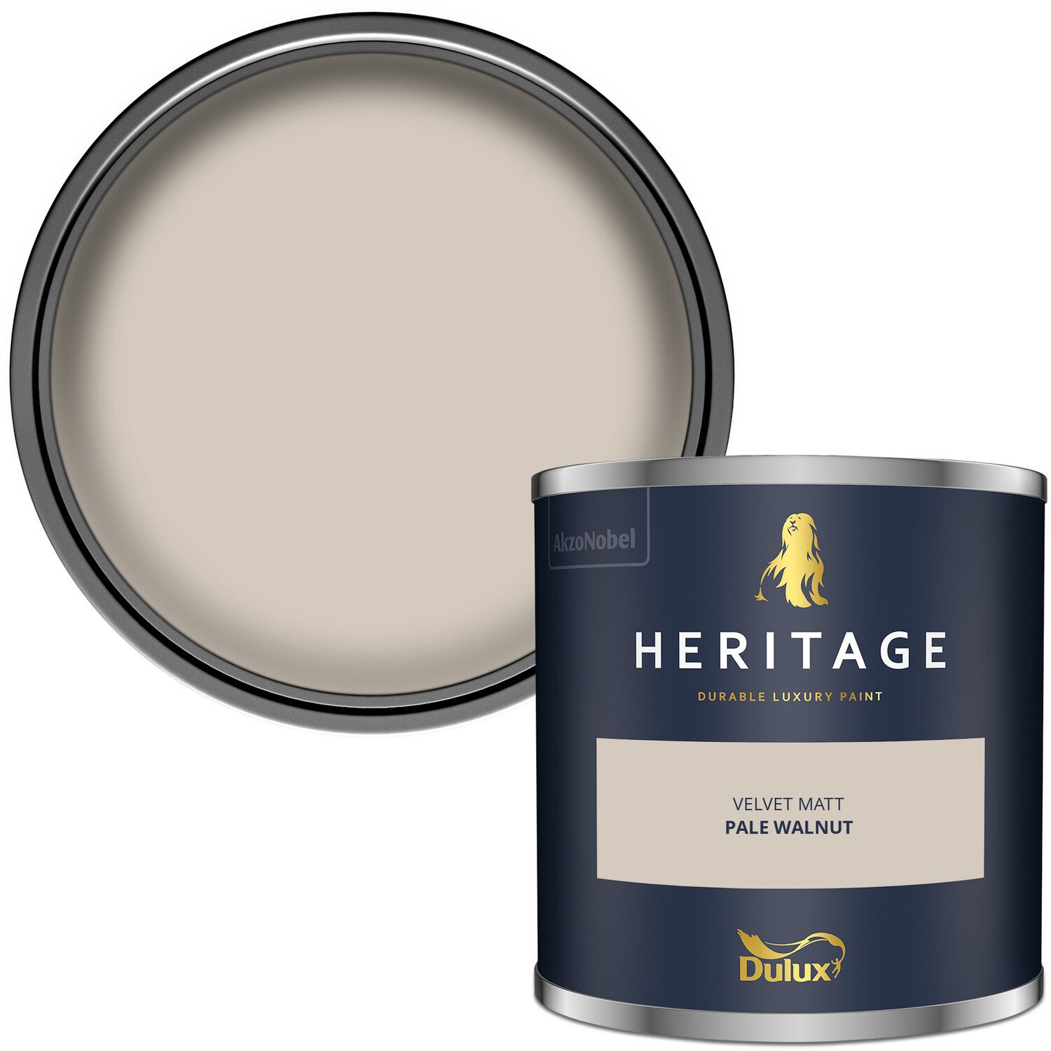 Dulux Heritage Walls and Ceilings Pale Walnut Velvet Matt Emulsion Paint Tester Image 2