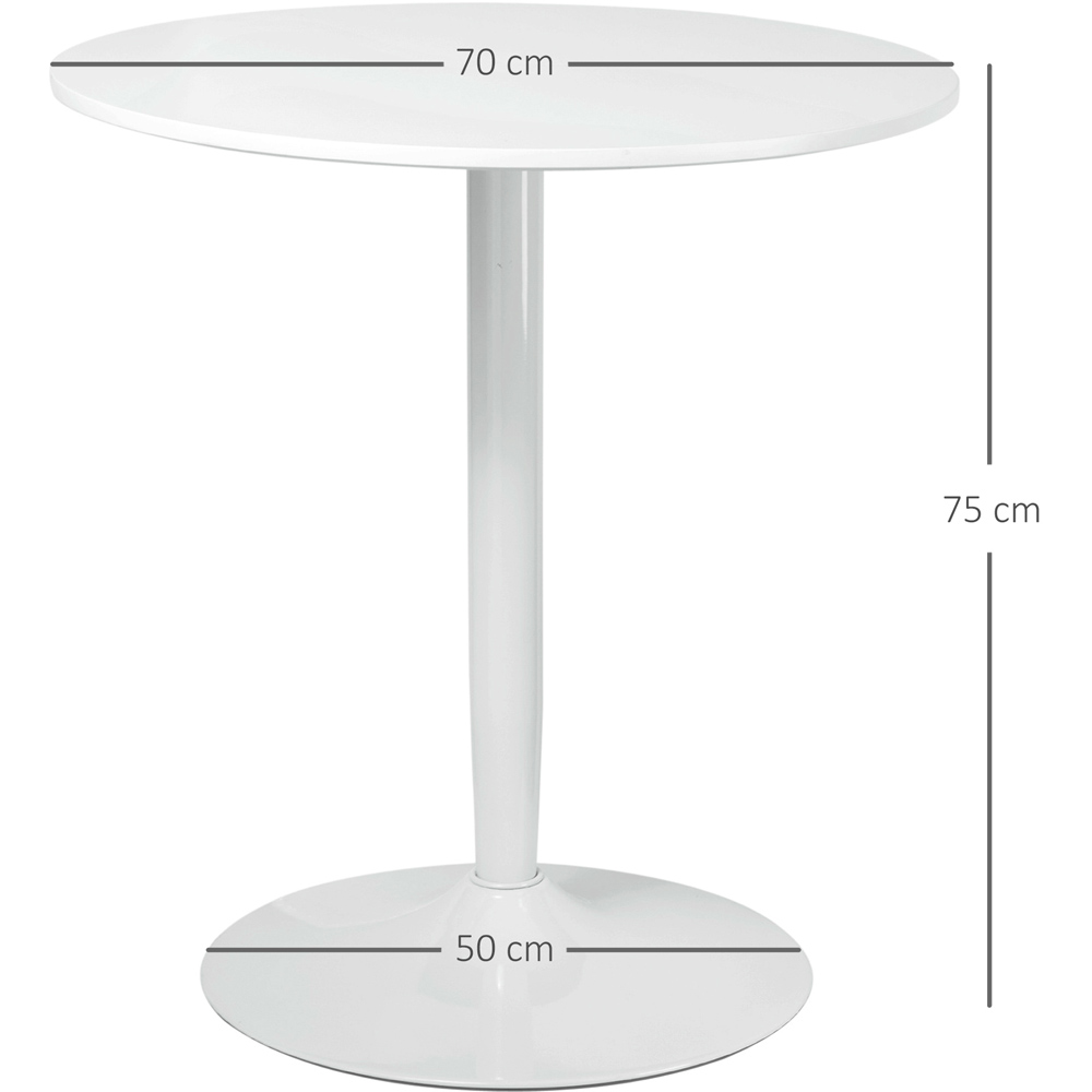 Portland 2 Seater Dining Table White Image 8