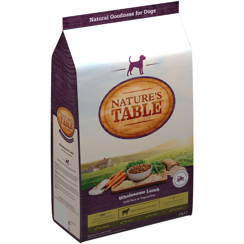 Nature's Table Lamb with Rice & Vegetables Complete Dog Food 2kg Image 1