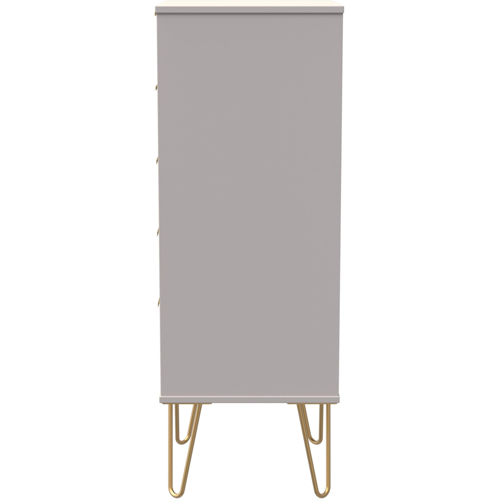 Crowndale Linear 5 Drawer Kashmir Matt Tall Chest of Drawers Ready Assembled Image 4