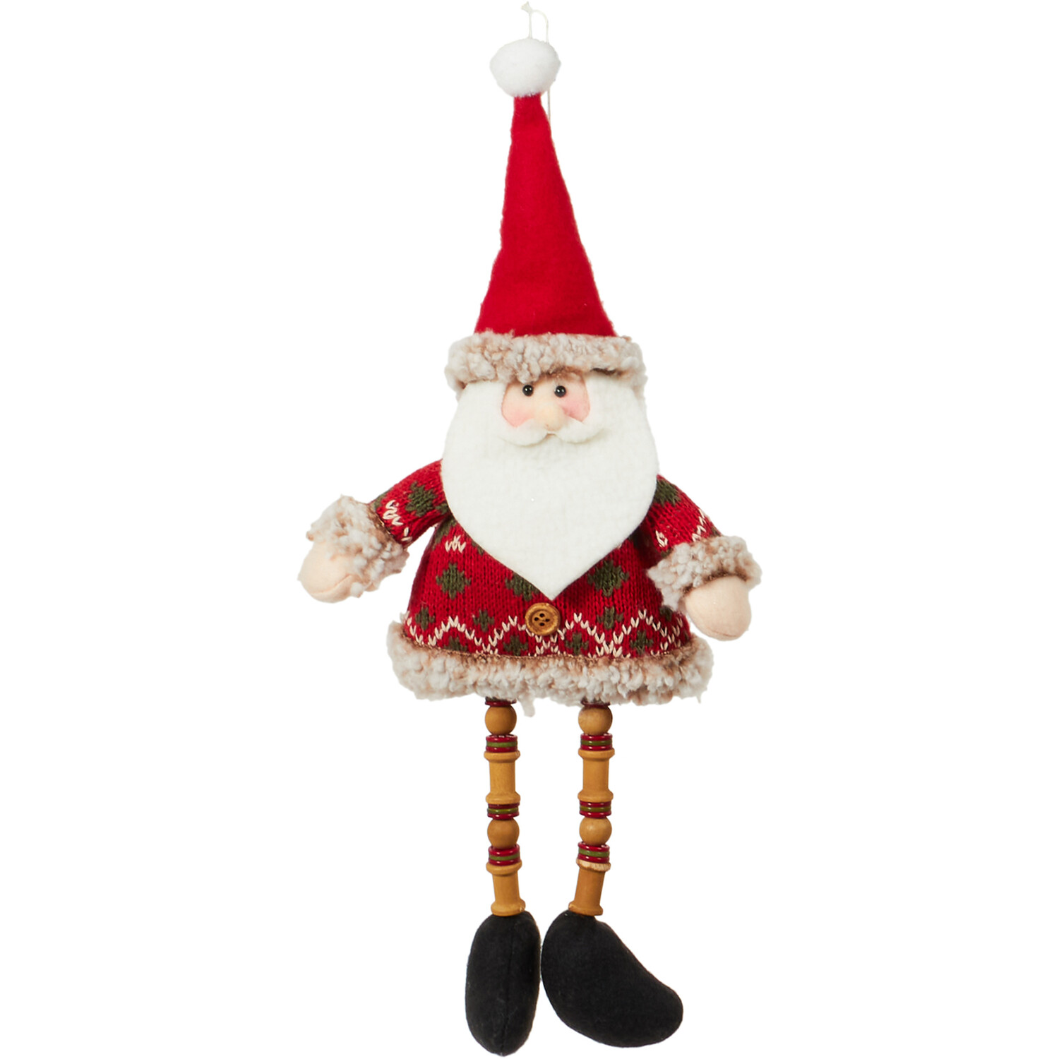 Traditional Santa or Snowman Hanging Decoration Image 1