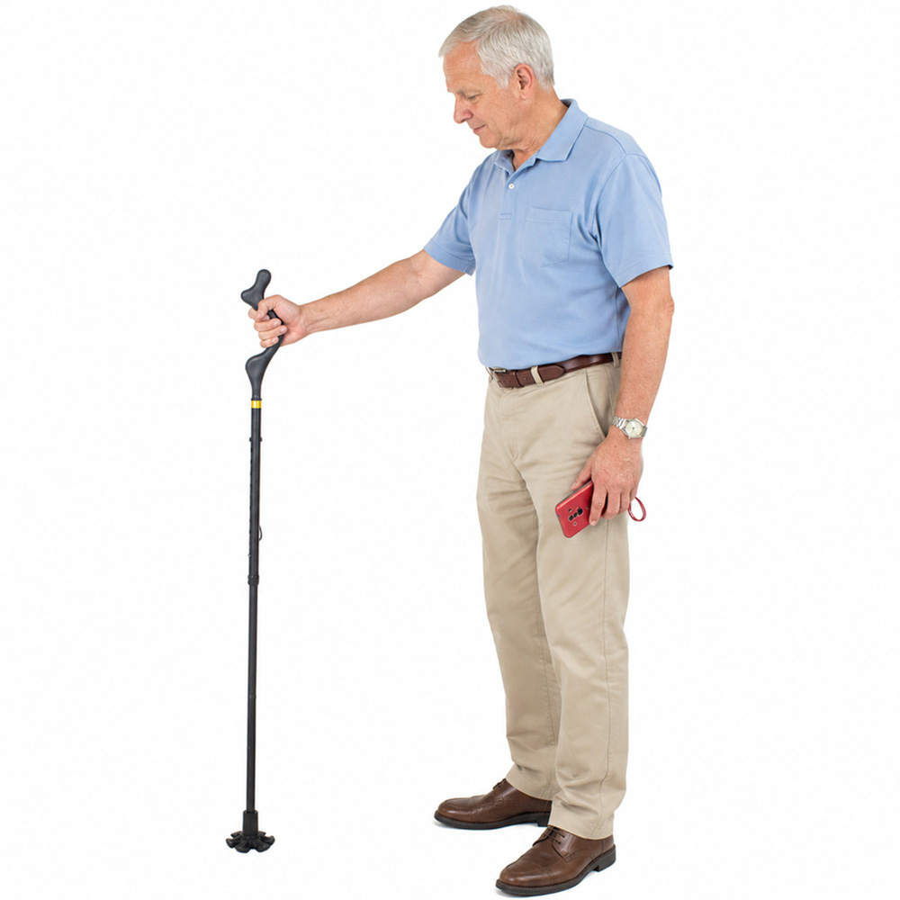 Avilo Ergonomic Good Posture Support Walking Stick Cane Image 2