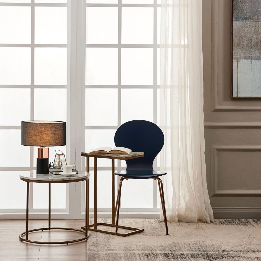 Teamson Home Ayden Black and Brass Finish Table Lamp Image 2