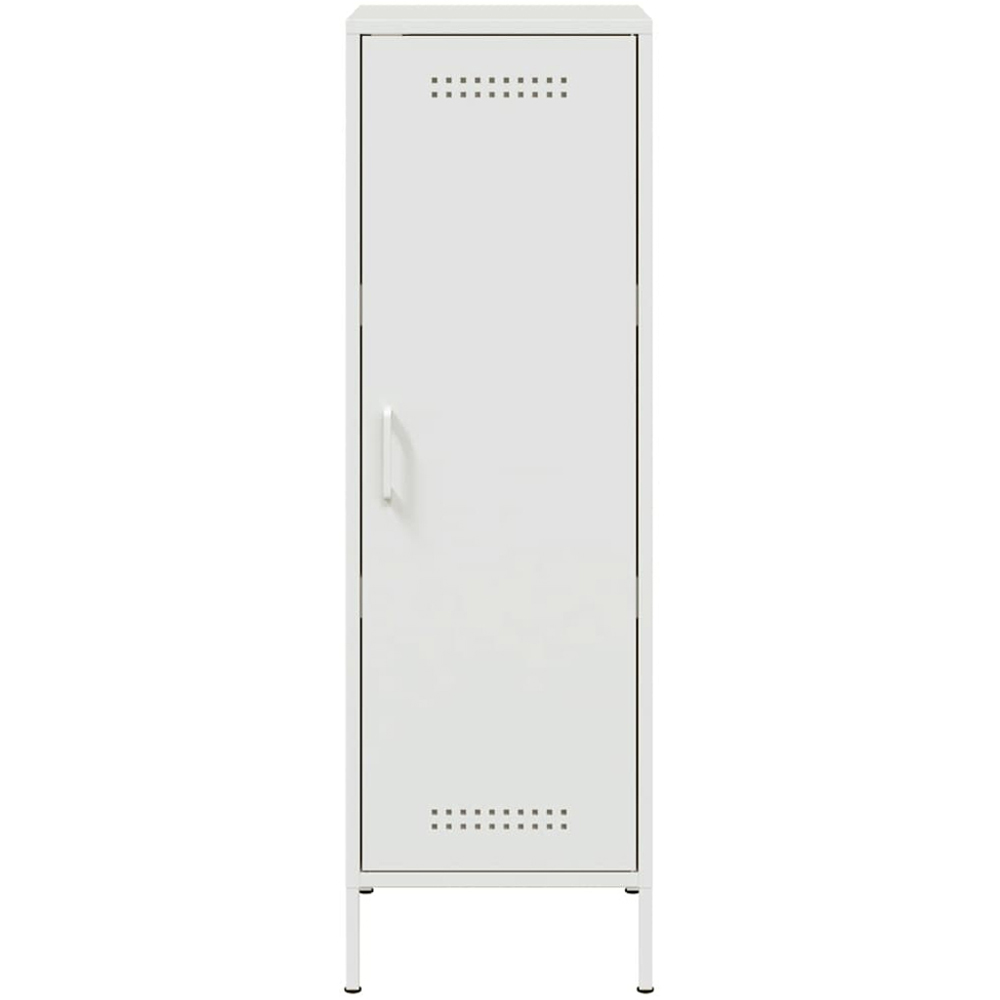 vidaXL Single Door White Steel Highboard Image 6