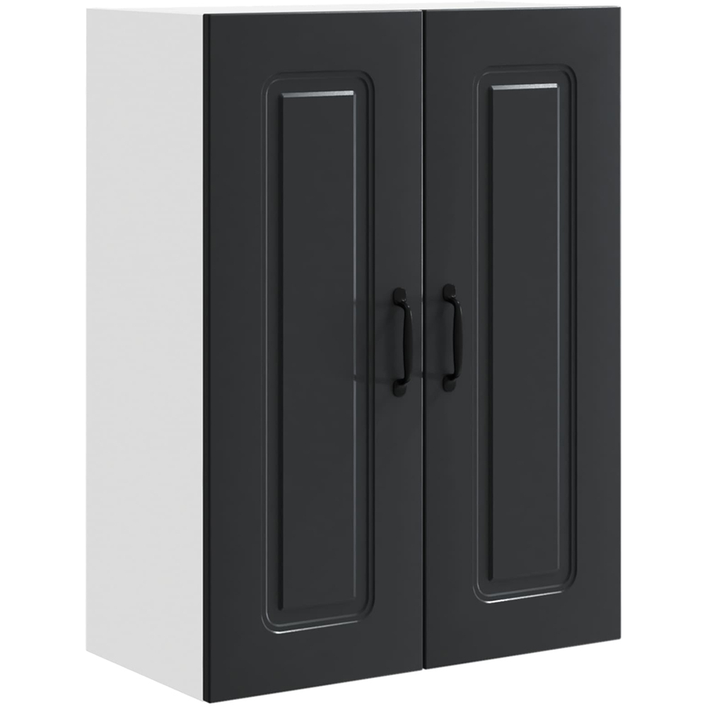 vidaXL Kalmar 2 Door Black Wall Kitchen Cabinet Image 2