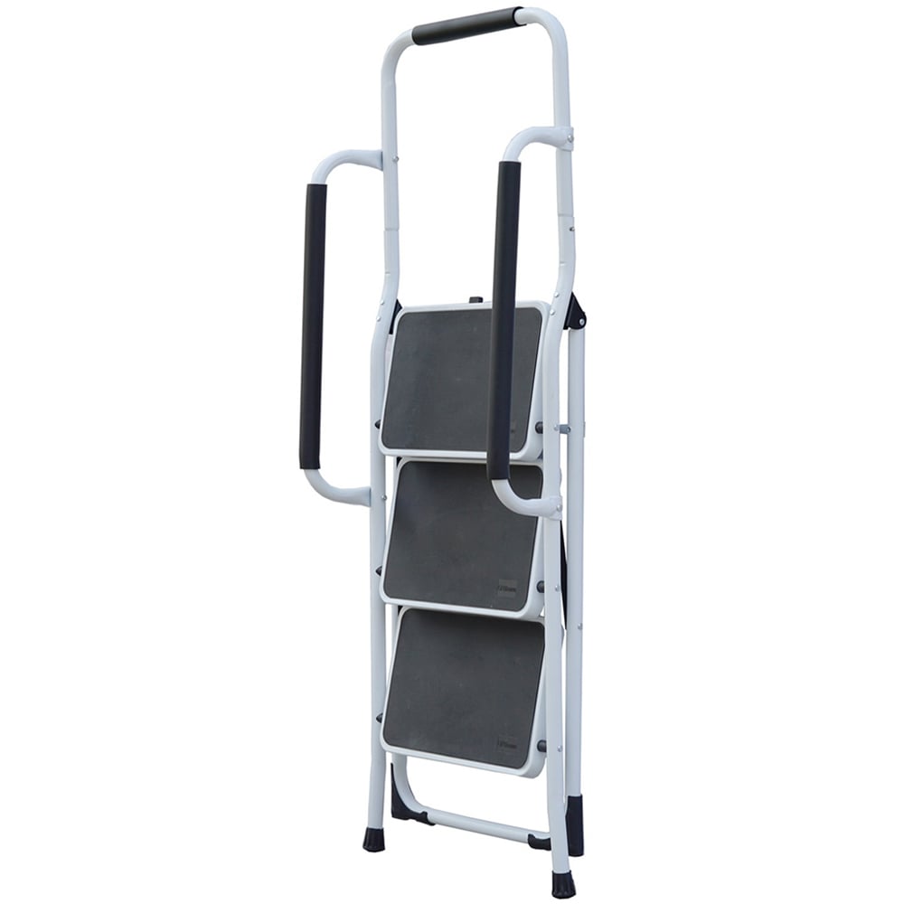 Gr8 Home 3 Step Folding Stool with Handrail Image 4