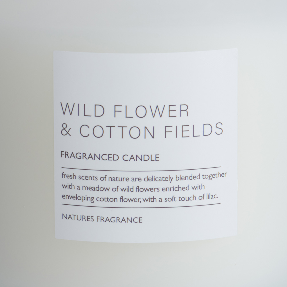 Nature's Fragrance Wildflower and Cotton Field Jar Candle Large Image 4
