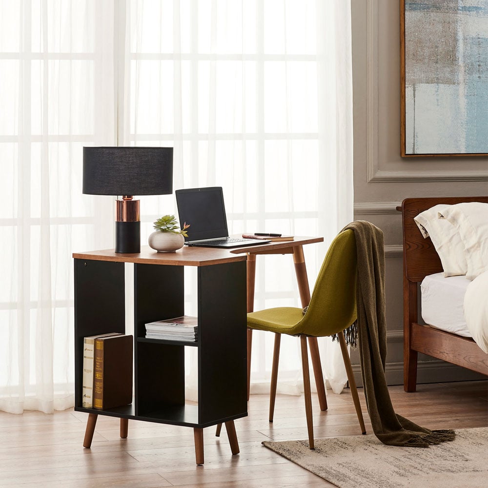 Teamson Home Ayden Black and Brass Finish Table Lamp Image 4