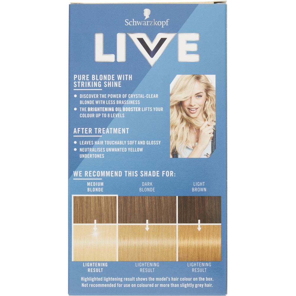 Schwarzkopf LIVE Intense Highlighter Absolute Platinum 00A Permanent Hair Dye Image 3