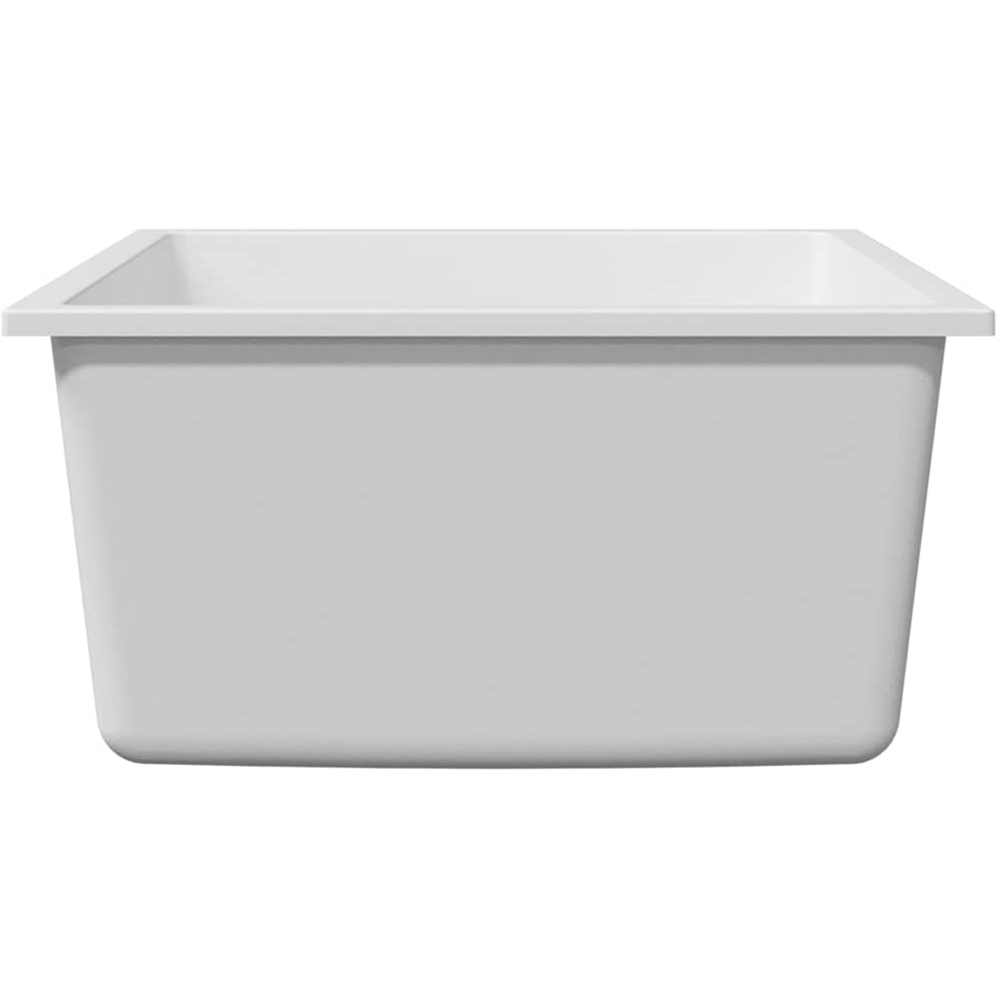 vidaXL White Granite Kitchen Sink 38 x 44 x 20cm Image 3