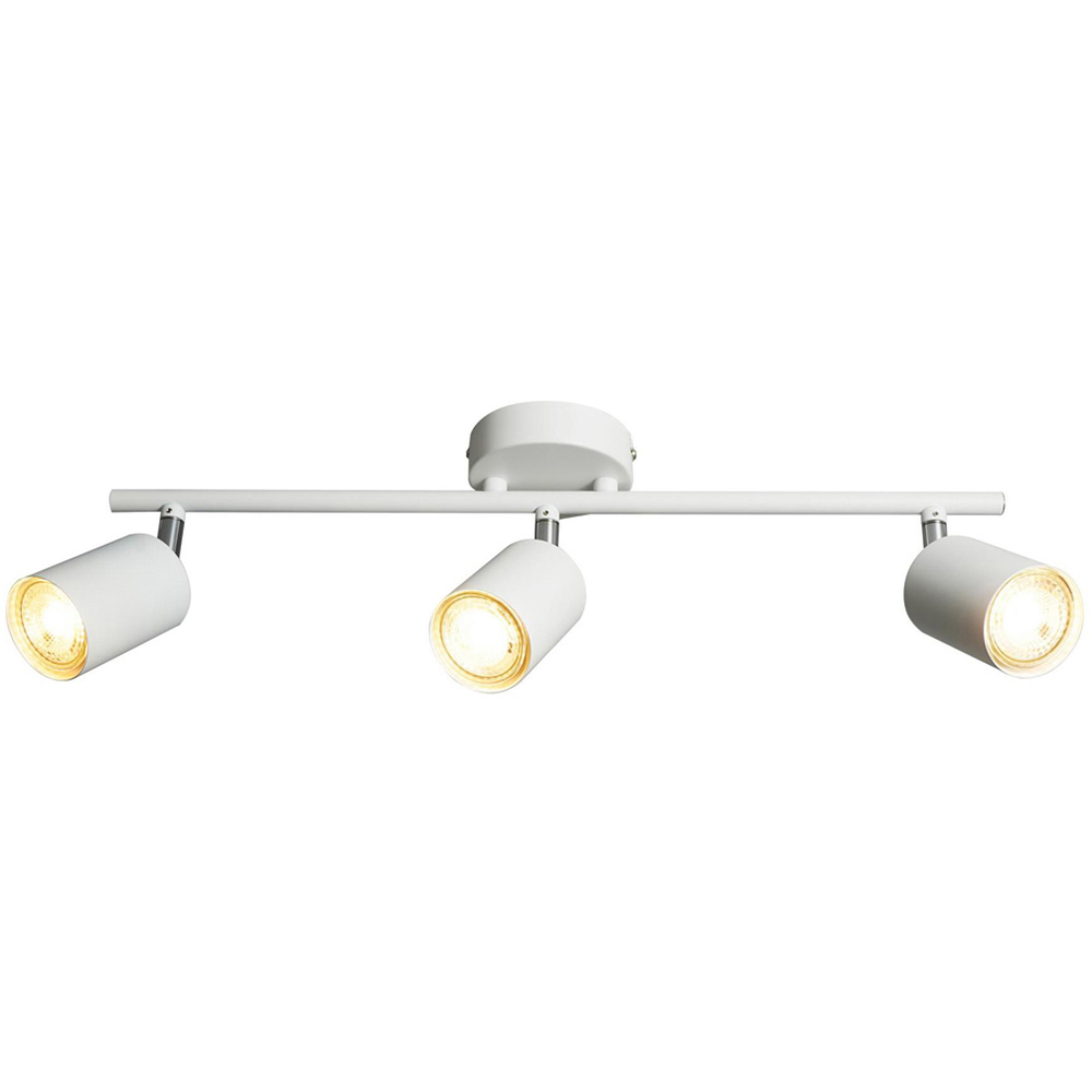 Nordlux Explore GU10 3-Rail White Adjustable Spotlight Bar Image 1